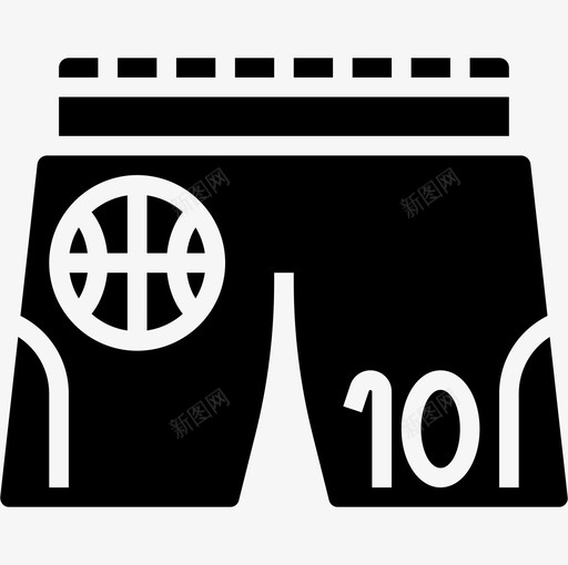 短裤篮球12字形图标svg_新图网 https://ixintu.com 字形 短裤 篮球12