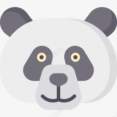 熊猫中国12号扁平图标图标