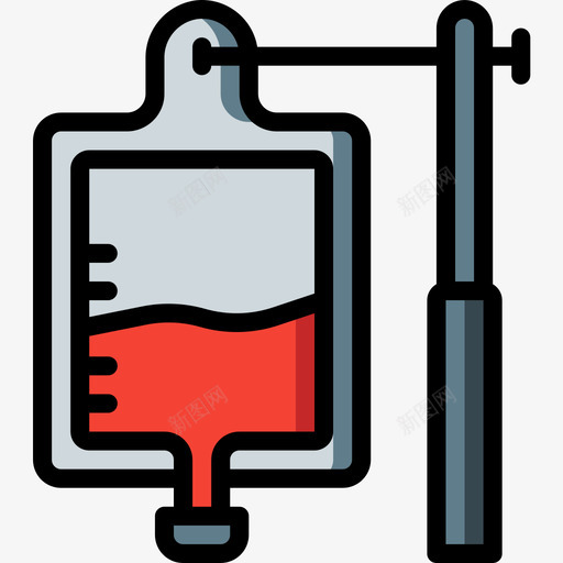 血清医疗器械5线颜色图标svg_新图网 https://ixintu.com 医疗器械5 线颜色 血清