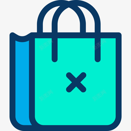 购物袋购物117线性颜色图标svg_新图网 https://ixintu.com 线性颜色 购物117 购物袋