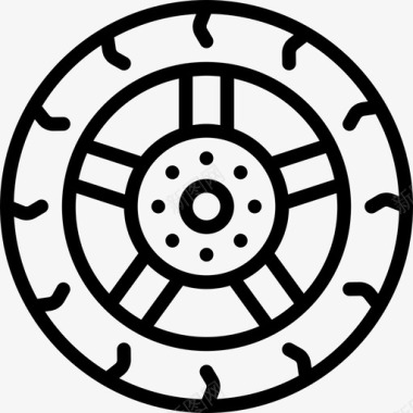 车轮运动和游戏2直线图标图标