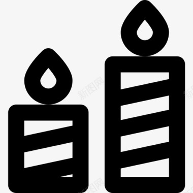 蜡烛感恩节26直系图标图标