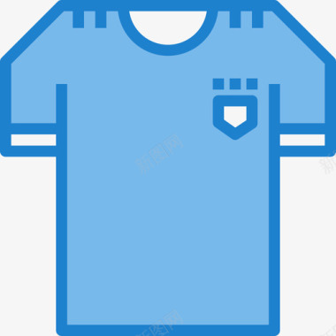 足球运动衫足球22蓝色图标图标