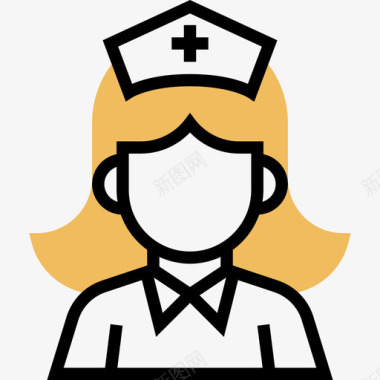 护士103号医务室黄影图标图标