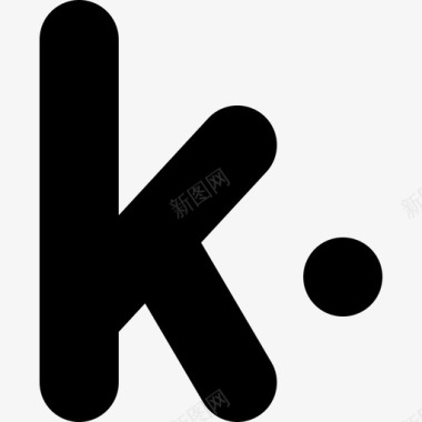 Kik徽标501填充图标图标