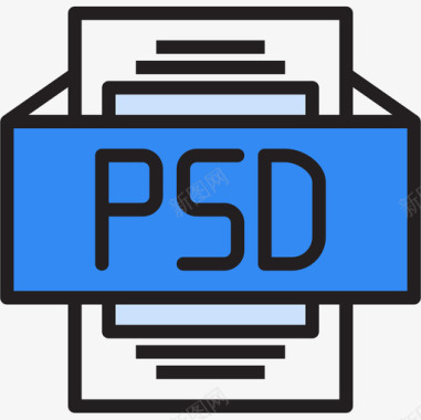 Psd文件类型2线性颜色图标图标
