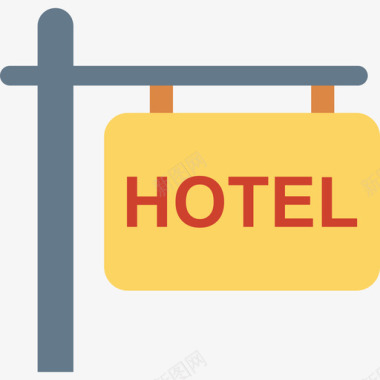 酒店酒店和餐厅2公寓图标图标