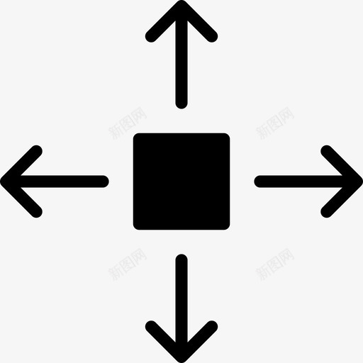 移动方向2实心图标svg_新图网 https://ixintu.com 实心 方向2 移动