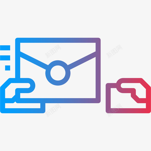 电子邮件营销43渐变图标svg_新图网 https://ixintu.com 渐变 电子邮件 营销43