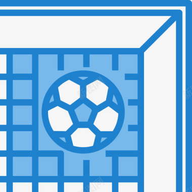 进球足球22蓝色图标图标