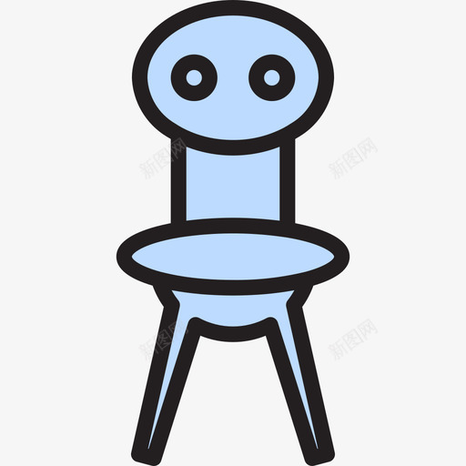 椅子家具和家居9线性颜色图标svg_新图网 https://ixintu.com 家具和家居9 椅子 线性颜色