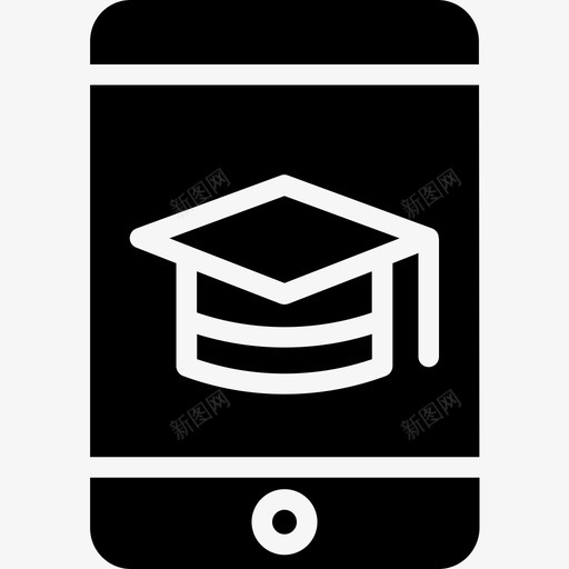 智能手机教育和学校2坚固图标svg_新图网 https://ixintu.com 坚固 教育和学校2 智能手机