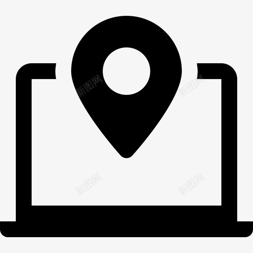 笔记本电脑地图位置3已填充图标svg_新图网 https://ixintu.com 地图位置3 已填充 笔记本电脑