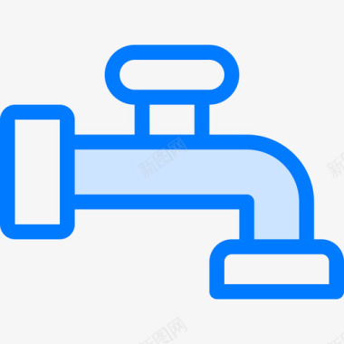 水龙头浴室11蓝色图标图标