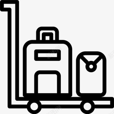 行李车旅行150直线式图标图标