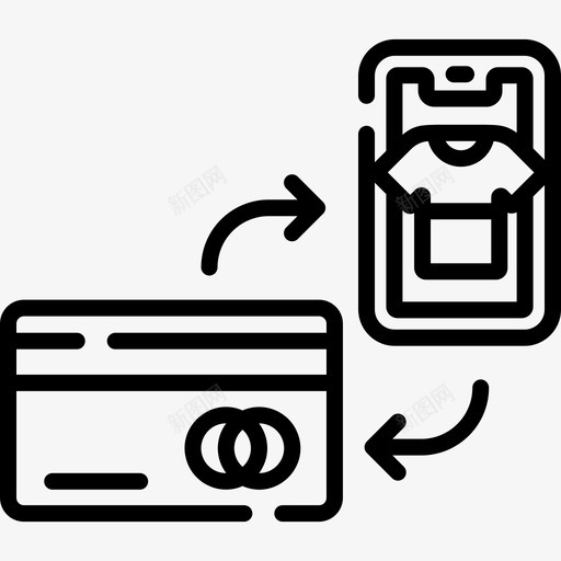 付款方式网上购物33线性图标svg_新图网 https://ixintu.com 付款方式 线性 网上购物33