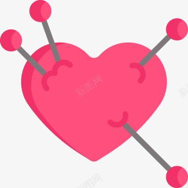 心爱19平坦图标图标
