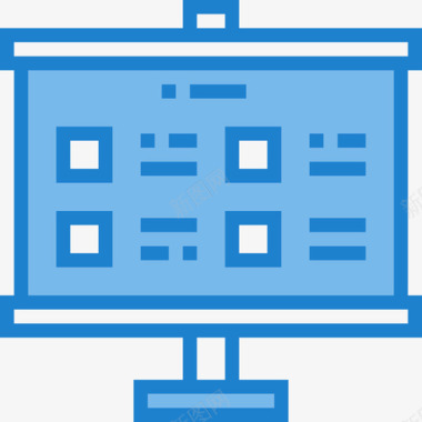 演示文稿演示文稿5蓝色图标图标