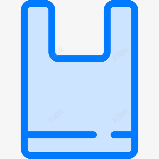 购物袋生态113蓝色图标svg_新图网 https://ixintu.com 生态113 蓝色 购物袋