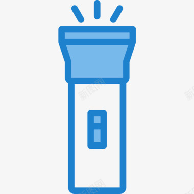 手电筒电子设备4蓝色图标图标