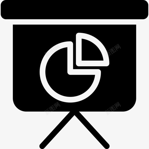 饼图大数据6实心图标svg_新图网 https://ixintu.com 大数据6 实心 饼图