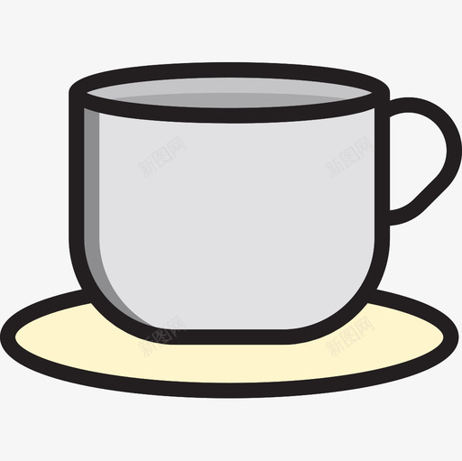 咖啡杯咖啡35线性颜色图标svg_新图网 https://ixintu.com 咖啡35 咖啡杯 线性颜色