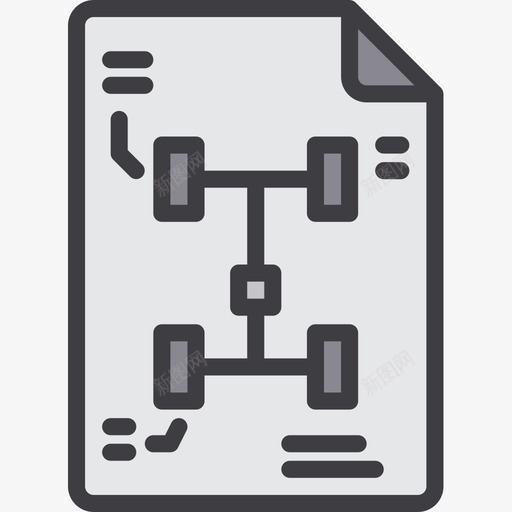 底盘汽车维修22线颜色图标svg_新图网 https://ixintu.com 底盘 汽车维修22 线颜色