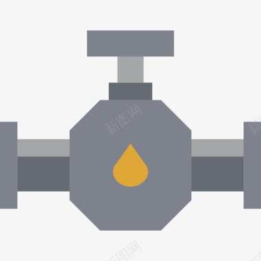 管道石油工业4扁平图标图标