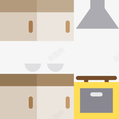 厨房家具和家居23平图标图标