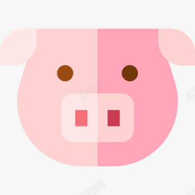 猪兽医扁猪图标图标