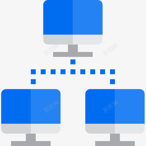 网络通信网络3扁平图标svg_新图网 https://ixintu.com 扁平 网络 通信网络3