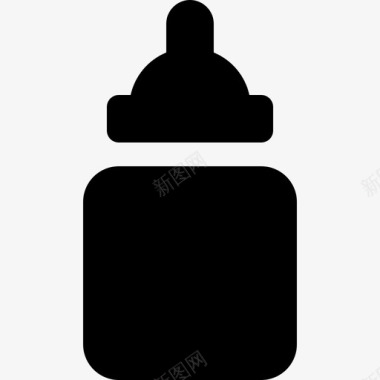 婴儿奶瓶饮料5装满图标图标