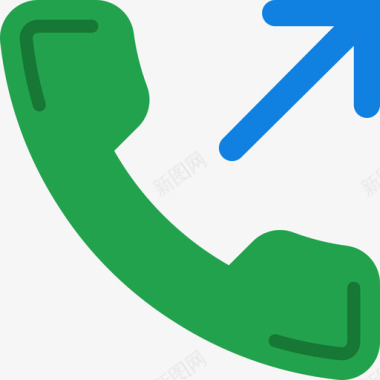 电话通讯15扁平图标图标