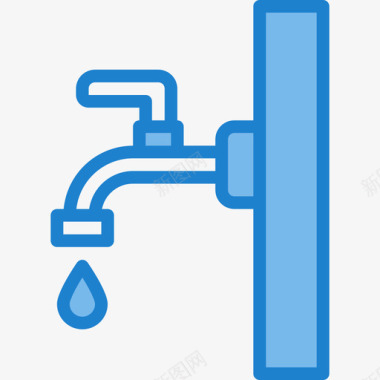 水龙头浴室14蓝色图标图标