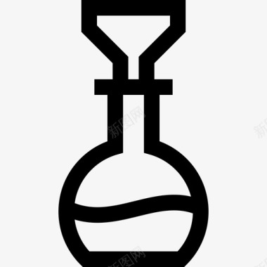 烧瓶化学13线性图标图标
