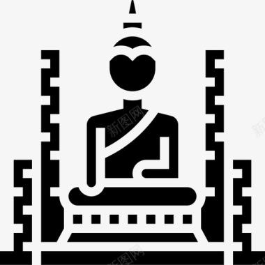 大佛泰国符号4铭文图标图标