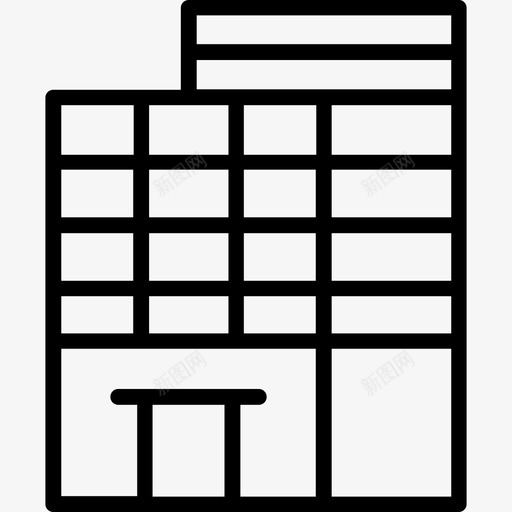 建筑物不动产57线性图标svg_新图网 https://ixintu.com 不动产57 建筑物 线性