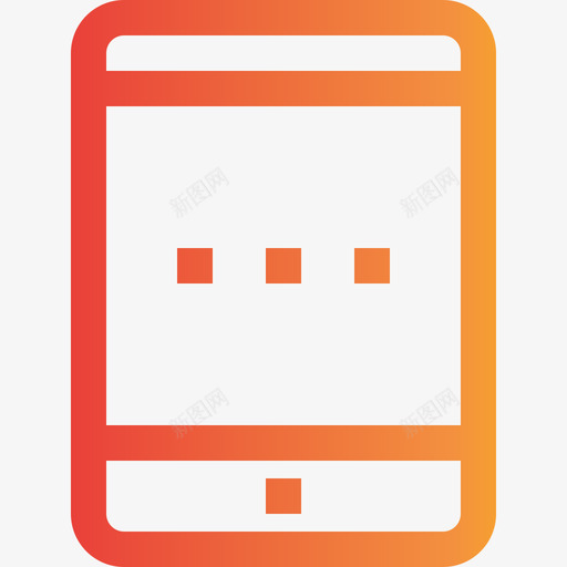 平板电脑手机5渐变图标svg_新图网 https://ixintu.com 平板电脑 手机5 渐变