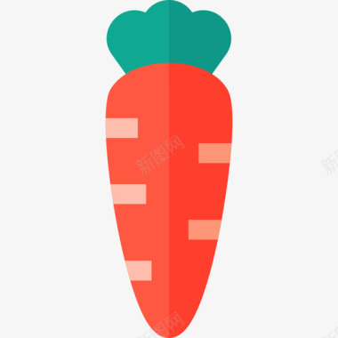 胡萝卜水果蔬菜3个图标图标