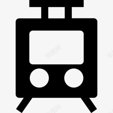 火车运输41实心图标图标