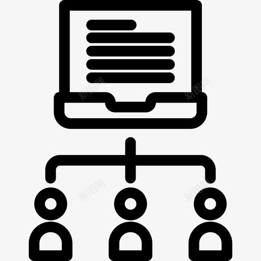 在线教育教育和学校直系图标svg_新图网 https://ixintu.com 在线教育 教育和学校 直系