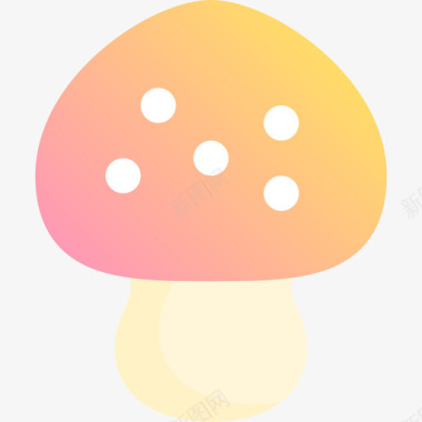 蘑菇秋天31黄色图标图标