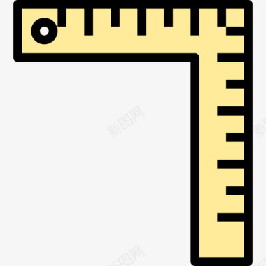直尺文具36线颜色图标图标