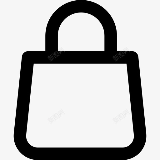 购物袋接口44线性图标svg_新图网 https://ixintu.com 接口44 线性 购物袋