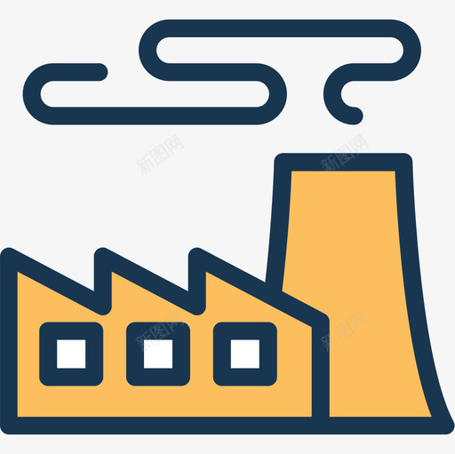 工厂工厂21线颜色图标svg_新图网 https://ixintu.com 工厂 工厂21 线颜色