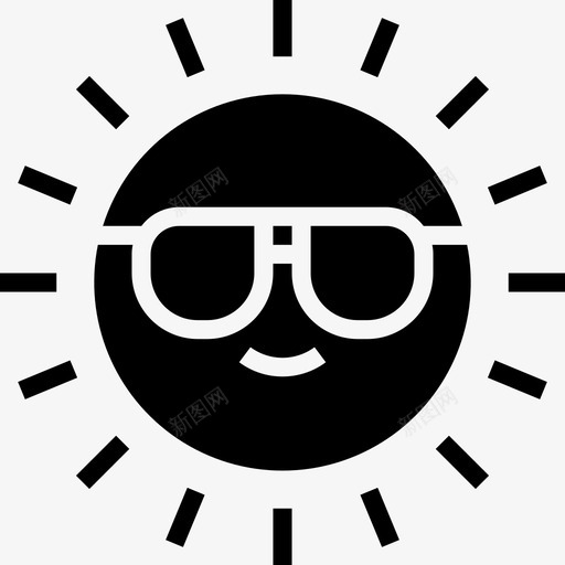 太阳夏天44充满图标svg_新图网 https://ixintu.com 充满 夏天44 太阳