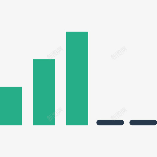 低信号连接2平坦图标svg_新图网 https://ixintu.com 低信号 平坦 连接2