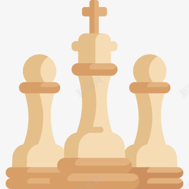 下棋业余爱好平局图标图标