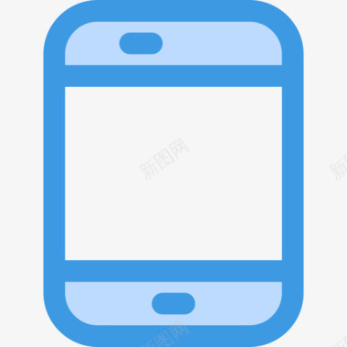 智能手机杂项50蓝色图标图标