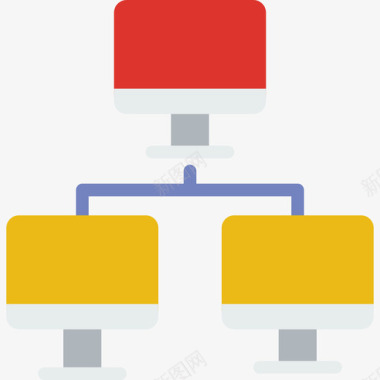 计算机通信15扁平图标图标